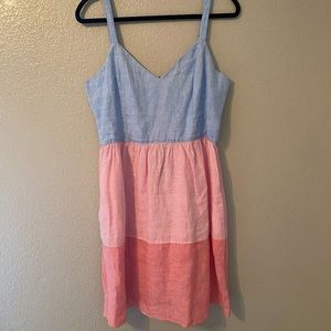 Cynthia Rowley Three color linen dress